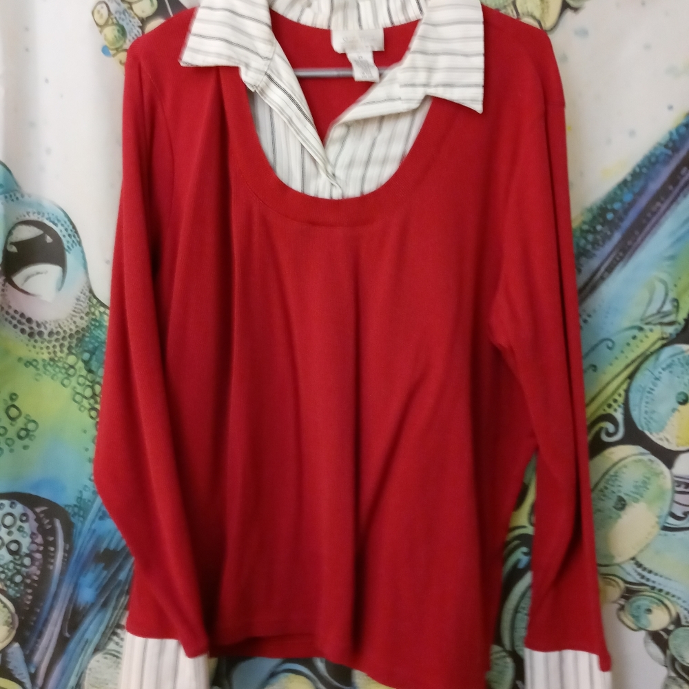 Long sleeve sweater, 2X, Studio Works